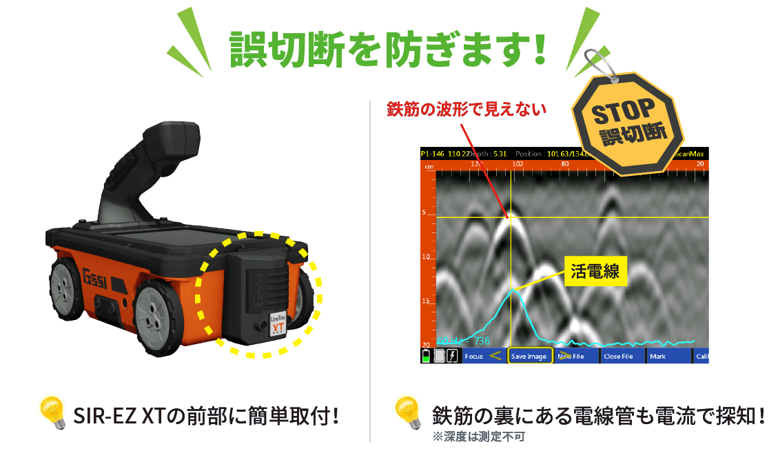 ストラクチャスキャン SIE-EZ XT 電線管判別ユニット