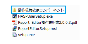 Report Editor 動作環境依存コンポーネント