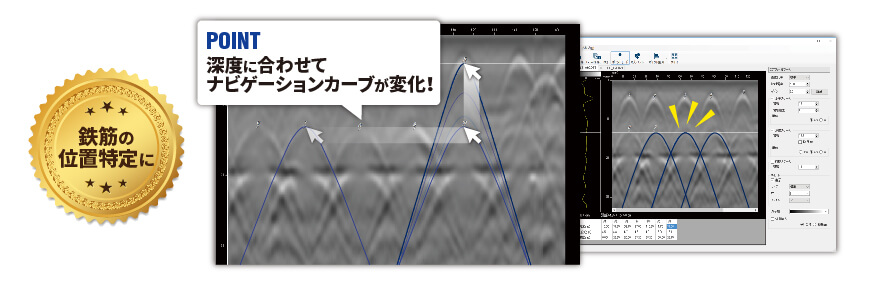 電磁波レーダ 鉄筋探査機 報告書作成ソフト Report Editor Pro