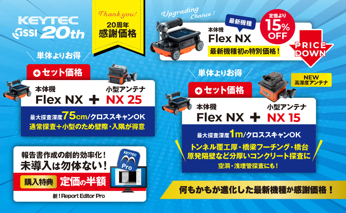 KEYTEC x GSSI 開発スタート20周年記念のご案内【感謝価格情報あり】